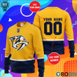 Personalized Custom Name And Number Nashville Predators All Over Print Sweater Ugly Christmas Sweater, All Over Print Sweatshirt
