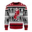 Dancing Michael Jackson Poses For Unisex Ugly Christmas Sweater, All Over Print Sweatshirt