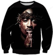 Tupac Ugly Christmas Sweater, All Over Print Sweatshirt