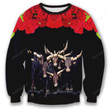 Bulls Floral 3D Ugly Sweater