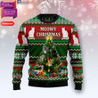 Cat Meowy Christmas Christmas Ugly Christmas Sweater, All Over Print Sweatshirt
