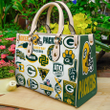 Green Bay Packers Leather Handbag, Green Bay Packers Leather Bag Gift