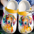 Personalized Dachshund Crocs Crocband Clogs, Gift For Lover Dachshund Crocs Comfy Footwear