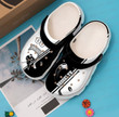 Personalized Hockey Black And White Crocs Crocband Clogs, Gift For Lover Hockey Crocs Comfy Footwear