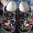 Deer Hunter America Flag Crocs Crocband Clogs, Gift For Lover Deer Hunter Crocs Comfy Footwear