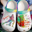 Personalized Softball I Play Like A Girl Try To Keep Up Crocs Crocband Clogs, Gift For Lover Softball Crocs Comfy Footwear
