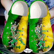 Personalized Disc Golf Peace Crocs Crocband Clogs, Gift For Lover Golf Crocs Comfy Footwear