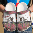 Personalized Farmer Donkey Couple Crocs Crocband Clogs, Gift For Lover Farmer Donkey Couple Crocs Comfy Footwear