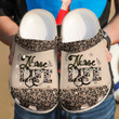 Nurse Life Cheetah Crocs Crocband Clogs, Gift For Lover Nurse Crocs Comfy Footwear