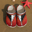 Piano Red Zipper Crocs Crocband Clogs, Gift For Lover Piano Crocs Comfy Footwear