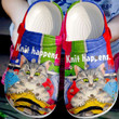 Knitting Knit Happens Crocs Crocband Clogs, Gift For Lover Knitting Crocs Comfy Footwear