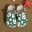 Baseball Green Crocs Crocband Clogs, Gift For Lover Baseball Crocs Comfy Footwear