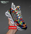 Nfl Carolina Panthers Custom Personalized Running Sports Max Soul Shoes Style 2