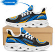 Los Angeles Chargers Custom Name NFL Max Soul Shoes