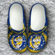 Los Angeles Rams Grateful Dead Classic Crocs Crocband Clogs, Gift For Lover Los Angeles Rams Crocs Comfy Footwear