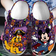 Mickey Mouse And Pluto Pirate Halloween Crocs Crocband Clogs, Gift For Lover Mickey Mouse And Pluto Crocs Comfy Footwear