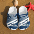 Seattle Seahawks Nfl Crocs Crocband Clogs, Gift For Lover Seattle Seahawks Crocs Comfy Footwear