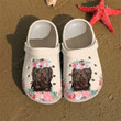 Shih Tzu Floral Crown Crocs Crocband Clogs, Gift For Lover Shih Tzu Crocs Comfy Footwear