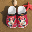Minnie Mouse Crocs Crocband Clogs, Gift For Lover Minnie Mouse Crocs Comfy Footwear