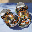 God Pumpkin Halloween Crocs Crocband Clogs, Gift For Lover God Pumpkin Halloween Crocs Comfy Footwear