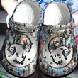 Jack Skellington In The City Crocs Crocband Clogs, Gift For Lover Jack Skellington Crocs Comfy Footwear