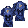 New York Knicks Nba Fans Skull Polo Shirt