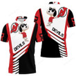 New Jersey Devils Snoopy For Fans 3D Polo Shirt