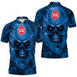 Detroit Pistons Nba Fans Skull Polo Shirt