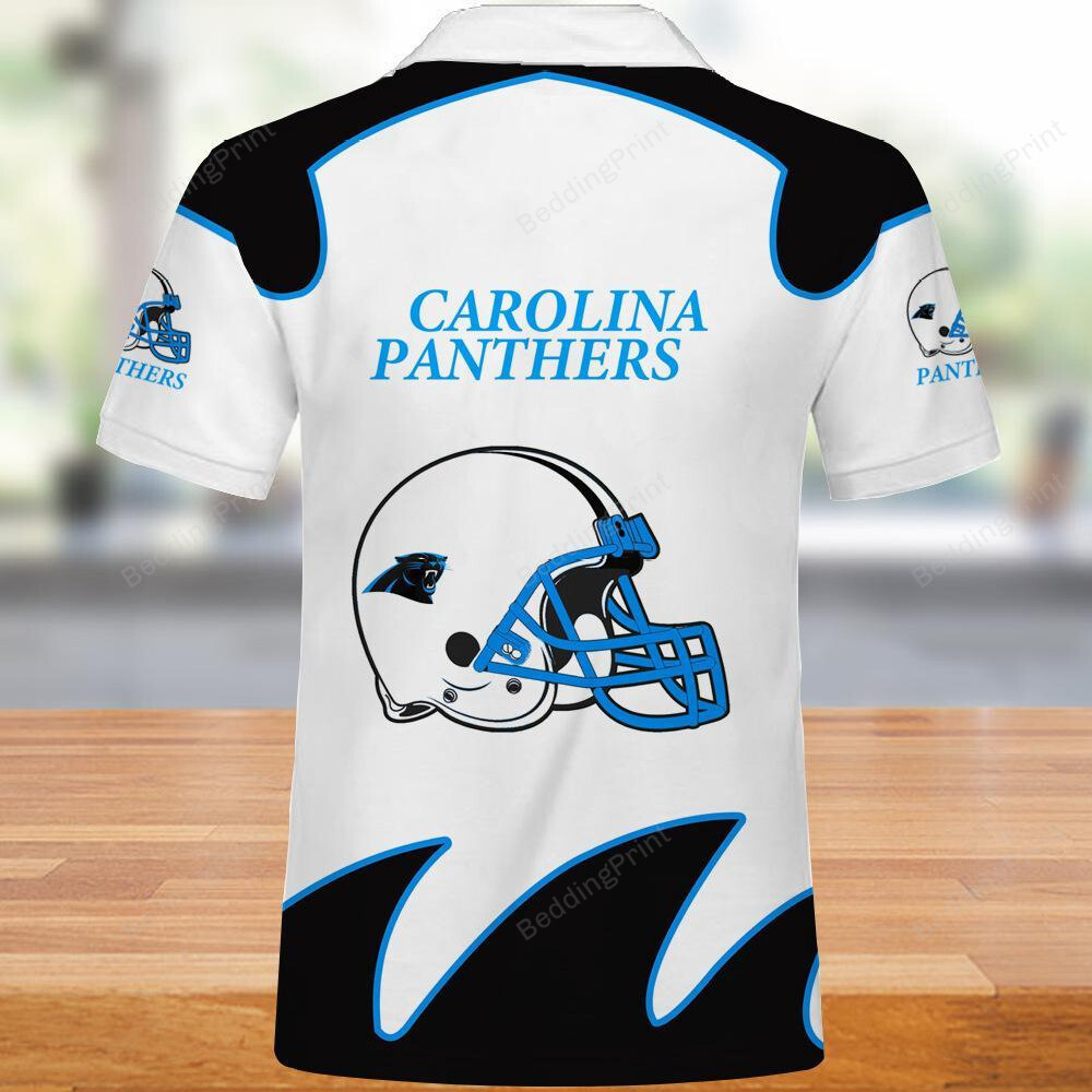 Carolina Panthers White Polo Shirts
