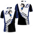 Tampa Bay Lightning Snoopy For Fans 3D Polo Shirt