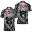 Skull Toronto Raptors Nba Fans Polo Shirt