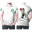 Boston Celtics Basketball Classic Mascot Logo Gift For Celtics Fans White Polo Shirt