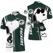 Green Bay Packers Snoopy Lover 3D Printed Polo Shirt