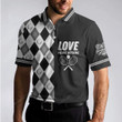 B&W Tennis Love Means Nothing Polo Shirt