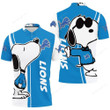 Detroit Lions Snoopy Lover 3D Printed Polo Shirt