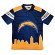 San Diego Chargers Thematic Polyester Polo Shirt