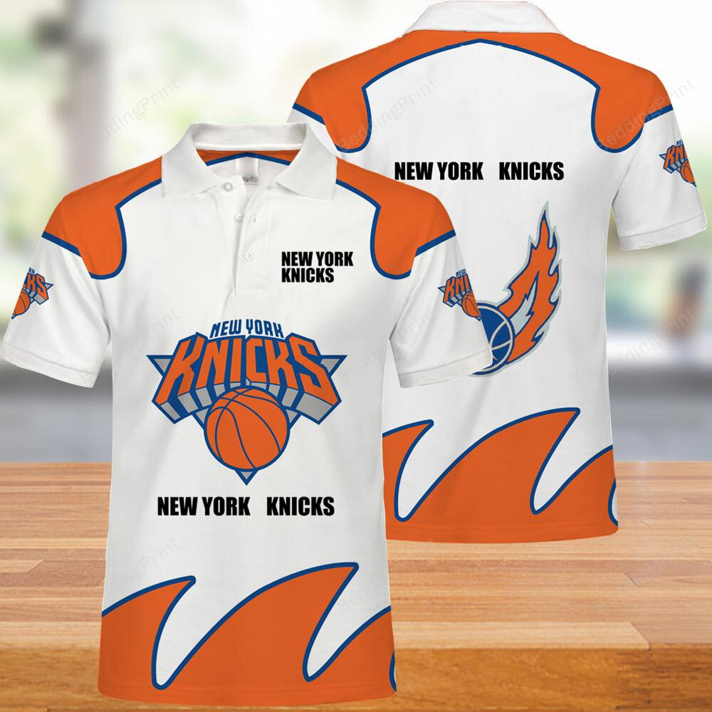 New York Knicks Button Up Polo Shirt
