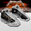 Metallica Music Band Air Jordan 13 Sneaker , Gift For Lover Metallica AJ13 Shoes For Men And Women