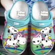 Personalized Snoopy Unicorn Crocs Crocband Clogs