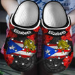 Personalized Coqui And Puerto Rico Flag Crocs Crocband Clogs