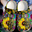 Hippie Be A Sunflower Crocs Crocband Clogs