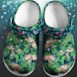 Flower Pattern Nurse Crocs Crocband Clogs