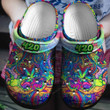 Colorful Hippie Pattern Crocs Crocband Clogs