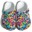 Autism Awareness Butterfly Colorful Magical Crocs Crocband Clogs