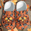 Spooky Pumpkin Glowing Face Halloween Crocs Crocband Clogs