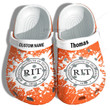 Personalized Rochester Institute Of Technology Graduation Crocs Crocband Clogs
