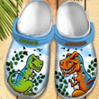 Dinosaur Daddysaurus And Babysaurus Crocs Crocband Clogs