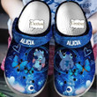 Personalized Stich Butterfly Collection Crocs Crocband Clogs