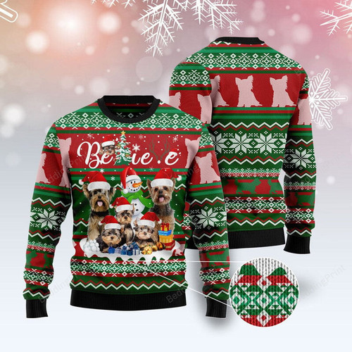 Yorkshire Terrier Christmas Ugly Sweater
