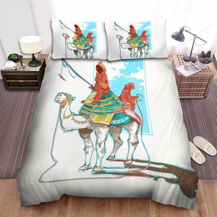 The Wild Animal - The Camel Is Baited By The Carrot Bed Sheets Spread Duvet Cover Bedding Sets